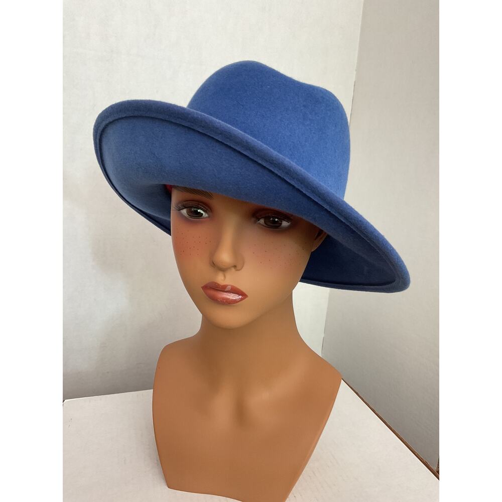 Geo. W. Bollman & Co. - Excello - All Wool Vintage Fedora - Bloomingdale’s- Blue - Picture 5 of 12